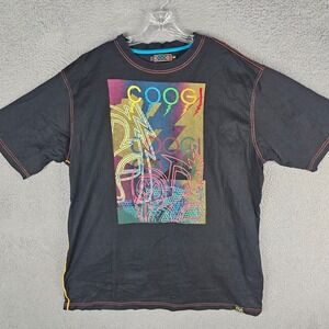Vintage Limited Edition COOGI Shirt Mens‎ 3XL Black Graphic Embroidered Pullover